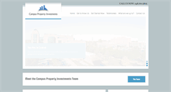 Desktop Screenshot of campuspropertyinvestments.com